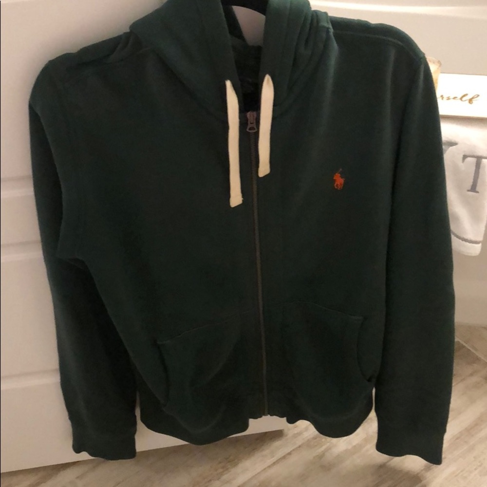 Ralph Lauren forest green men medium  zip up